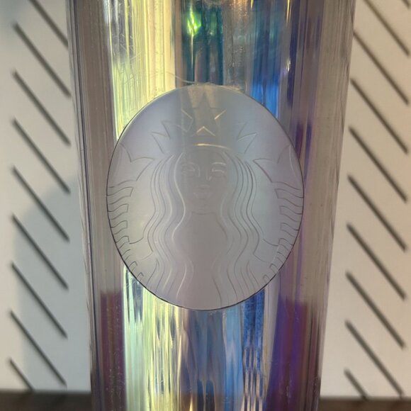 Starbucks 2020 Iridescent Diamond Unicorn Venti Tumbler Cold Cup Dome 24oz READ - Picture 2 of 13